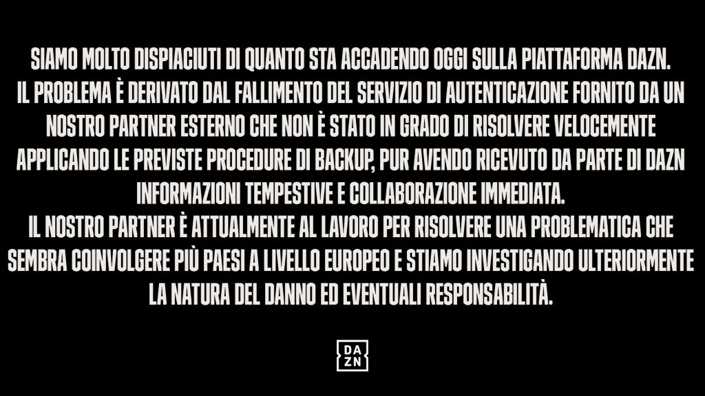 dazn scuse 11.4.21