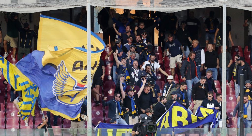 tifosi Verona a Salerno 22.9.21